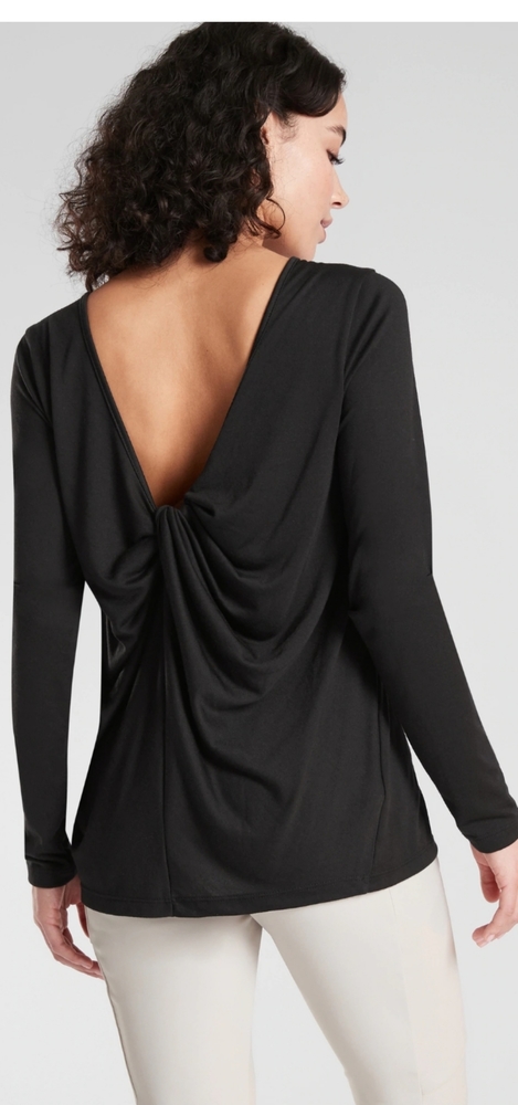 Waterfall Front Long Sleeve Top